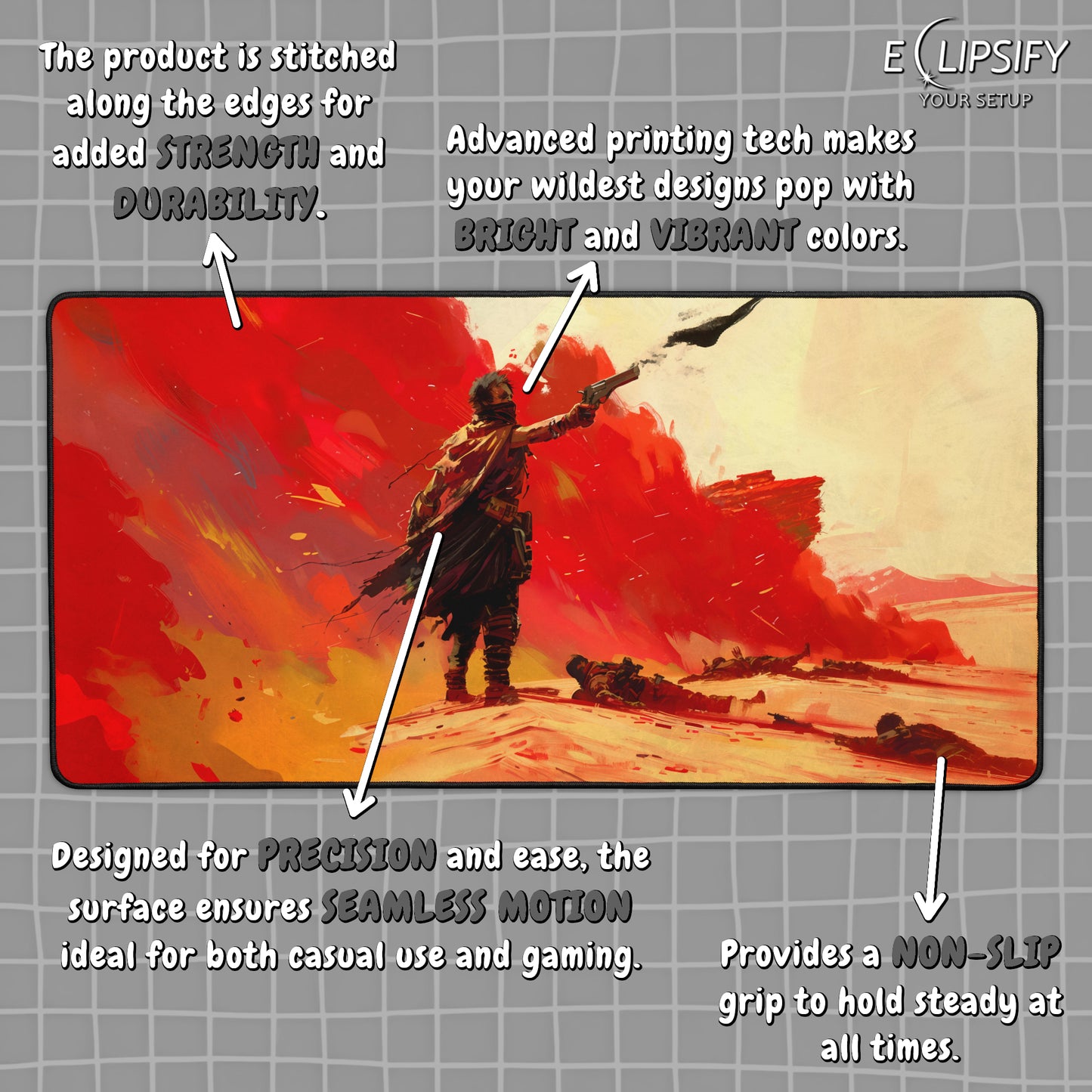 Apocalypse Road: Red Desert Apocalypse Mouse Pad