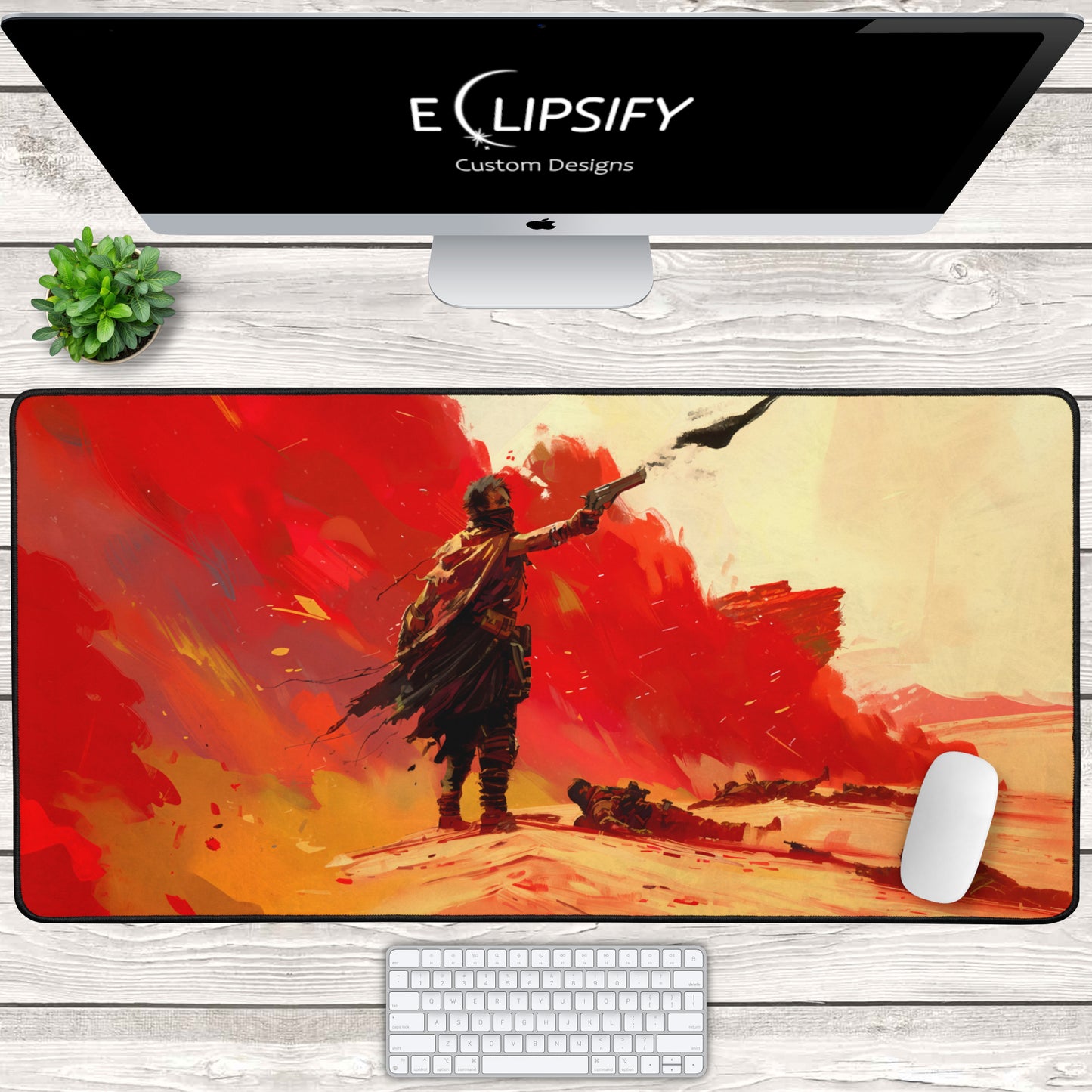Apocalypse Road: Red Desert Apocalypse Mouse Pad