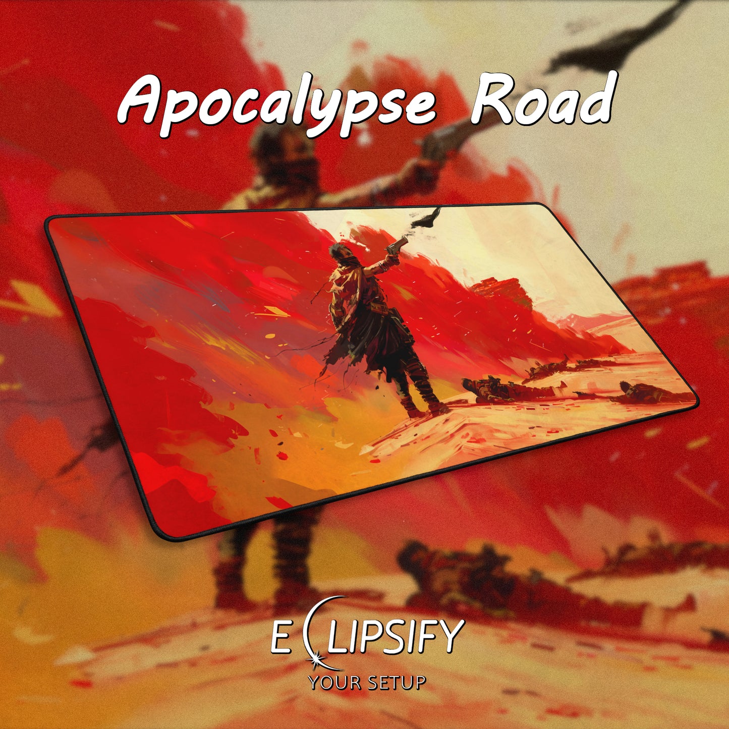 Apocalypse Road: Red Desert Apocalypse Mouse Pad
