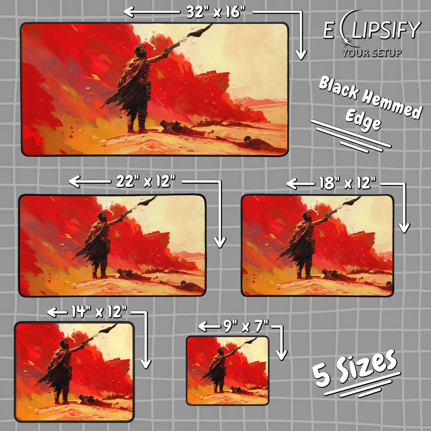 Apocalypse Road: Red Desert Apocalypse Mouse Pad