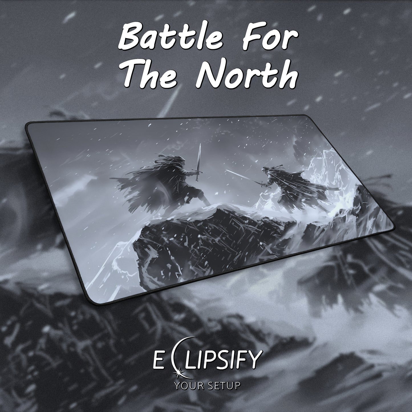 Battle for the North: Fantasy Warriors Gaming Mouse Pad
