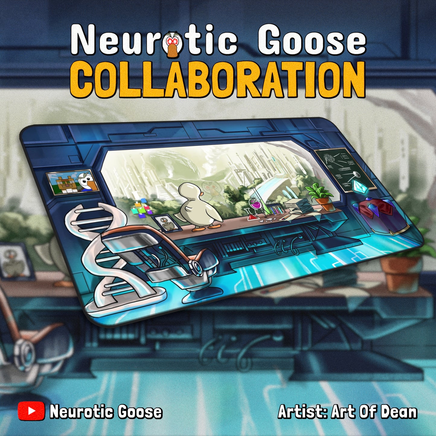 *Retired* Neurotic Goose "The Goose Pad" Content Creator Collaboration Gaming Mouse Pad