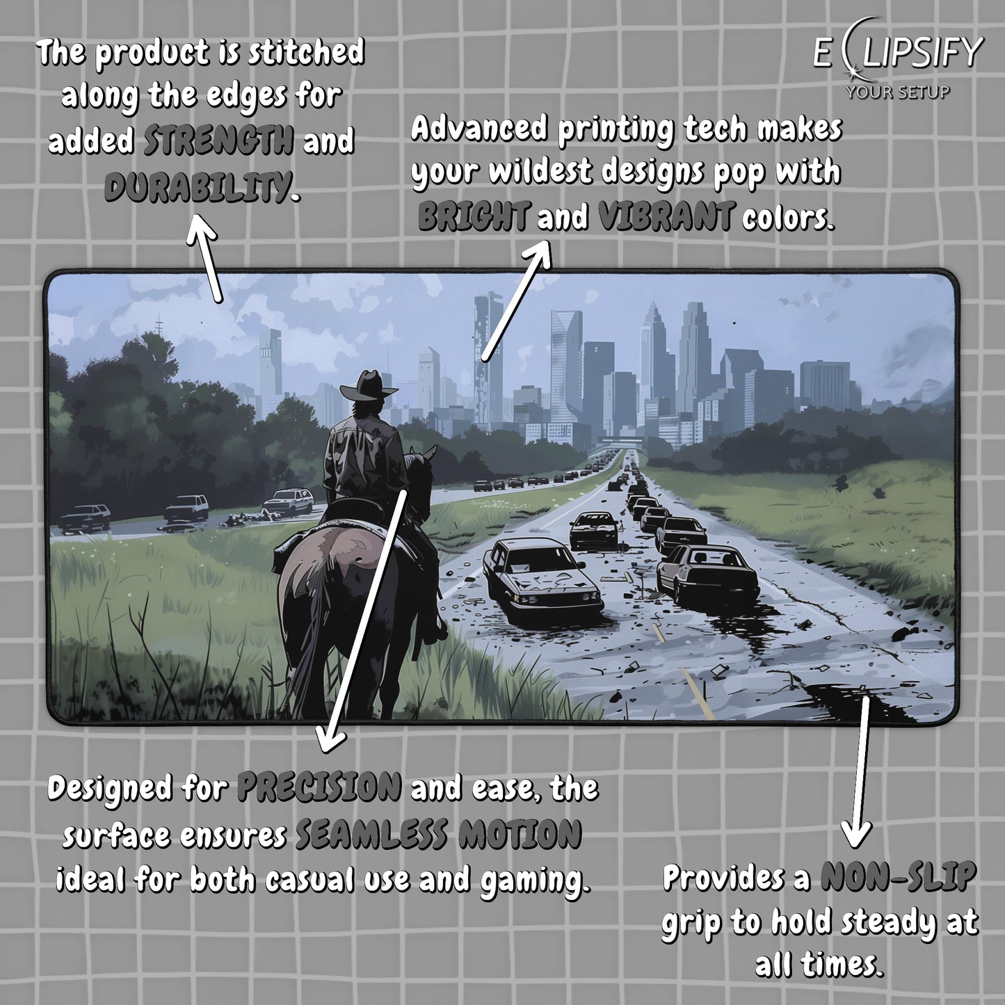 Atlanta: Zombie Sheriff Gaming Mouse Pad