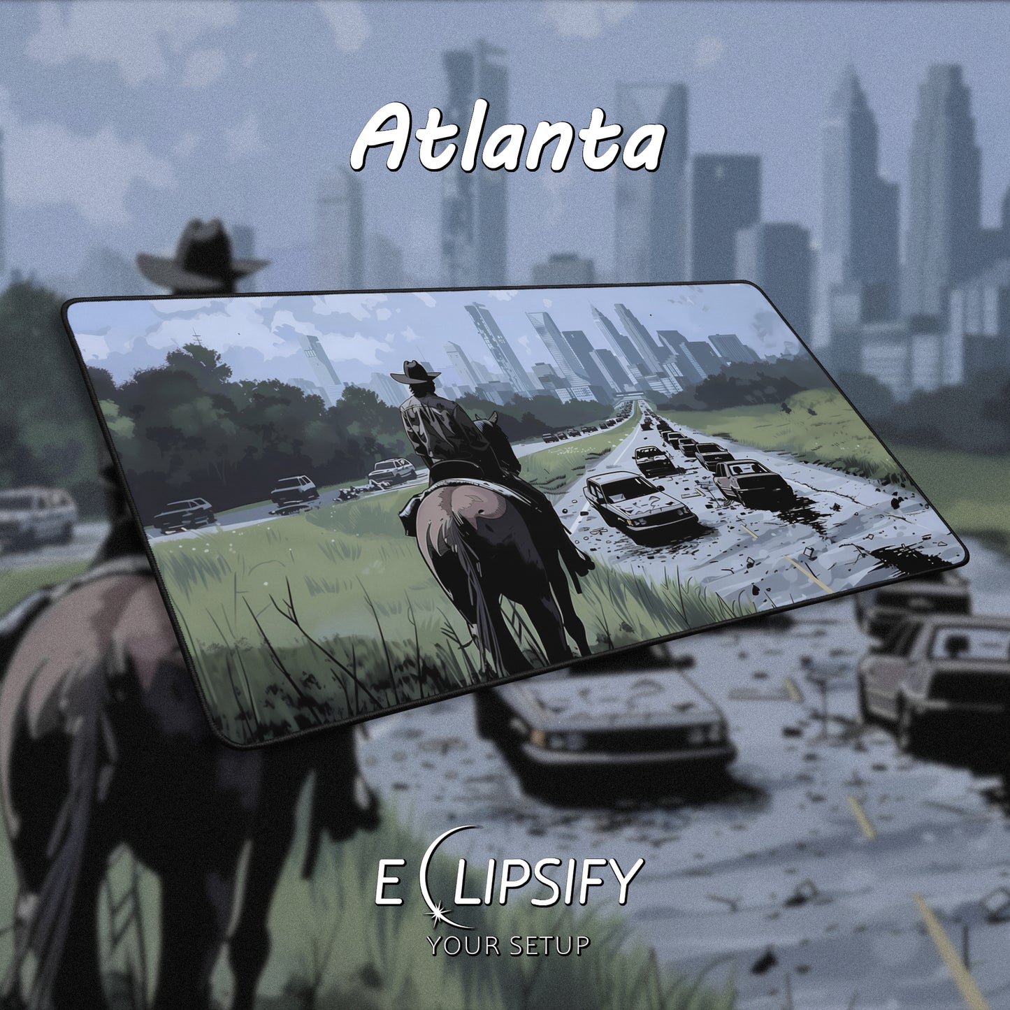 Atlanta: Zombie Sheriff Gaming Mouse Pad