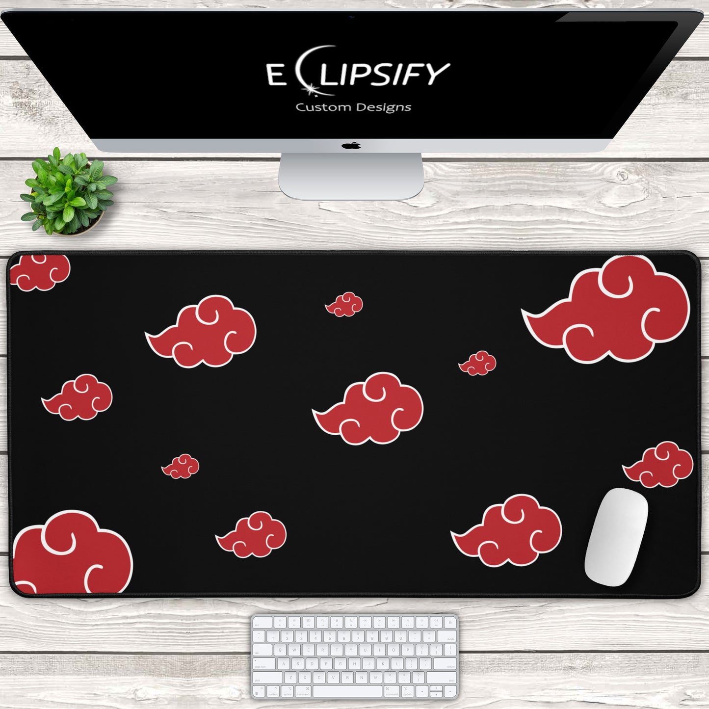 Shadow Ninjas: Red Clouds Gaming Mouse Pad