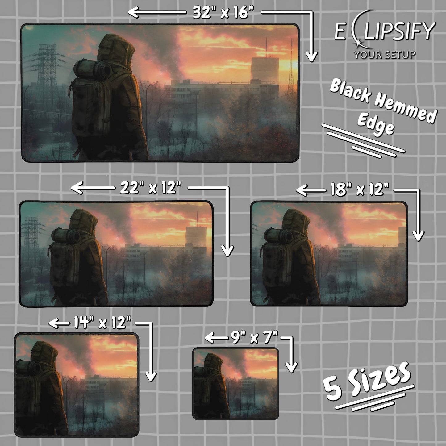 Escape From Chernobyl: Post-apocalyptic Mouse Pad