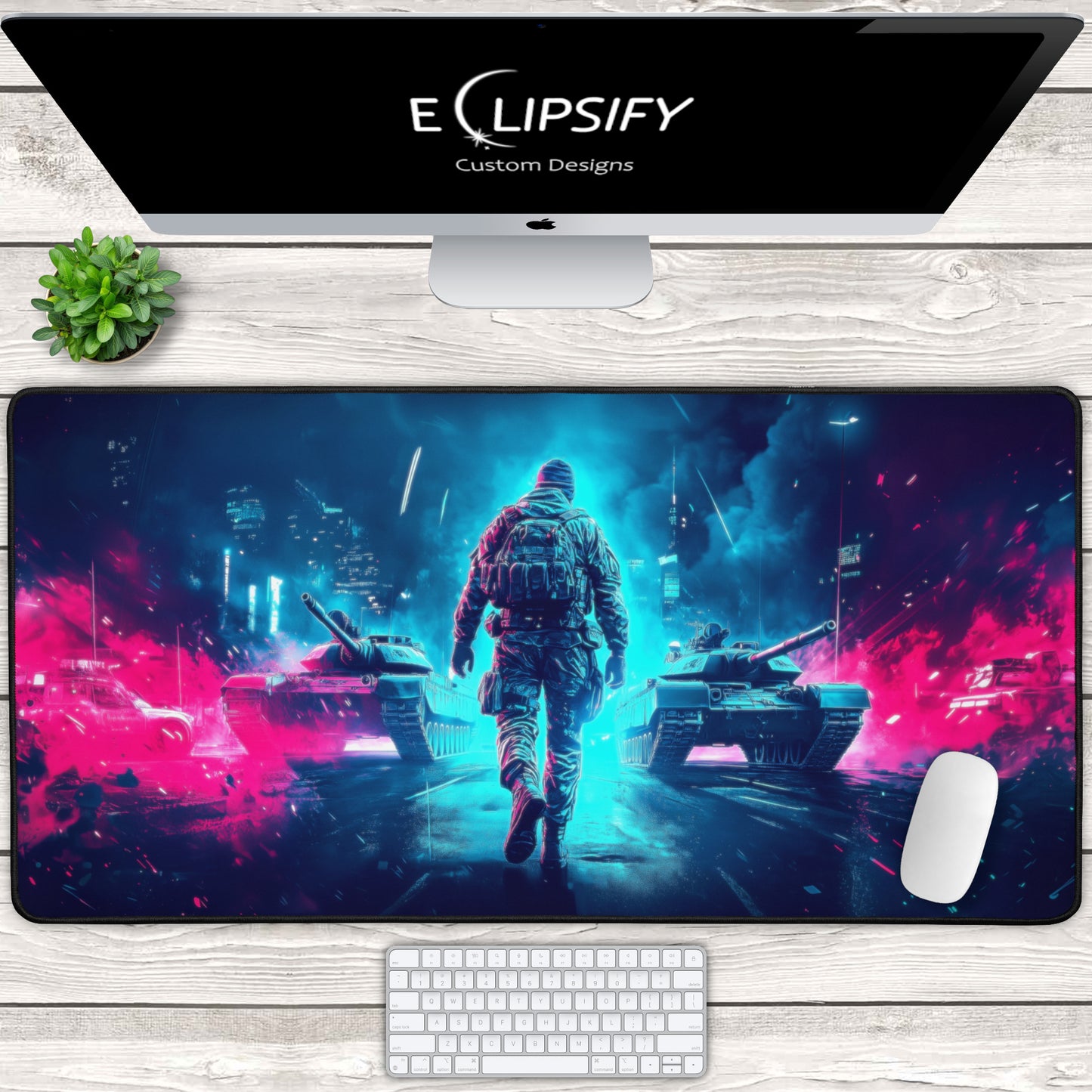 Brothers in Arms: Army Soldier Gaming Mouse Pad