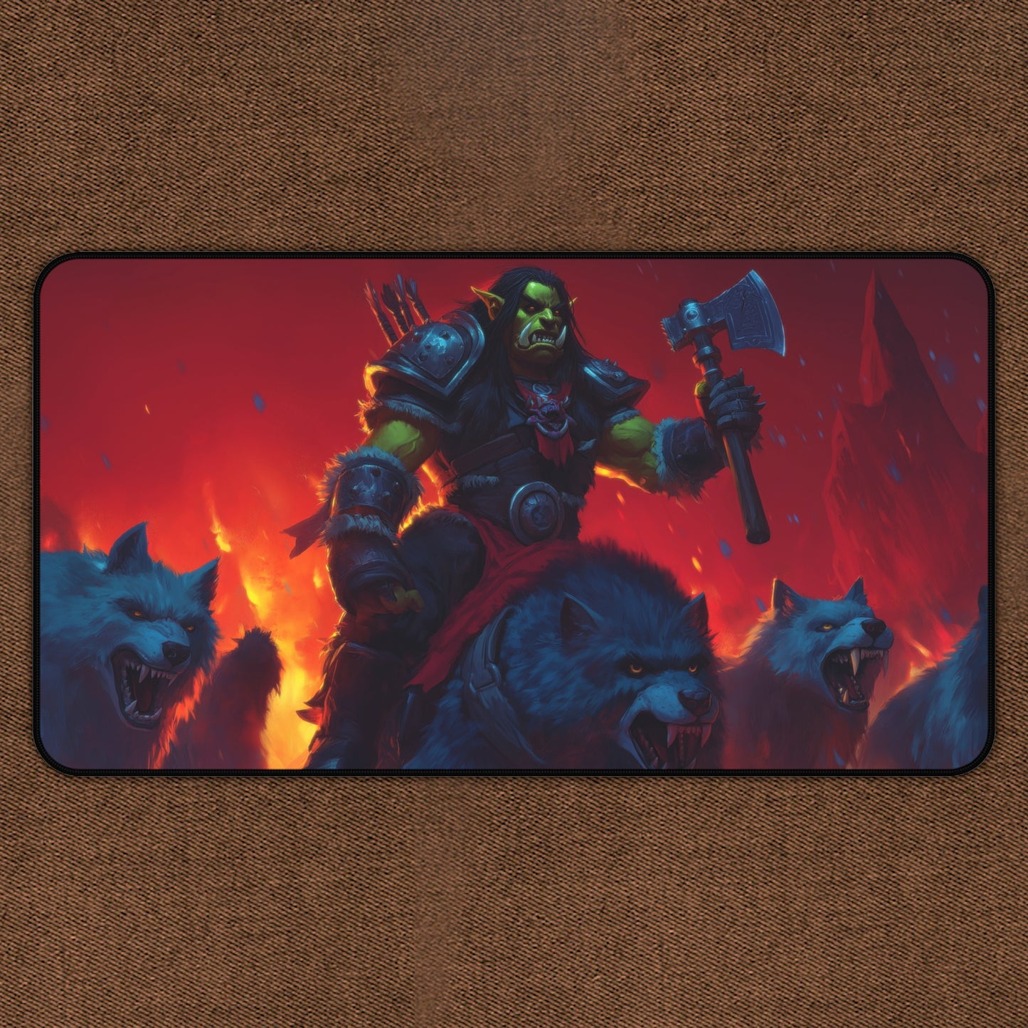 The Hunt: Orc And Wolves TCG Playmat