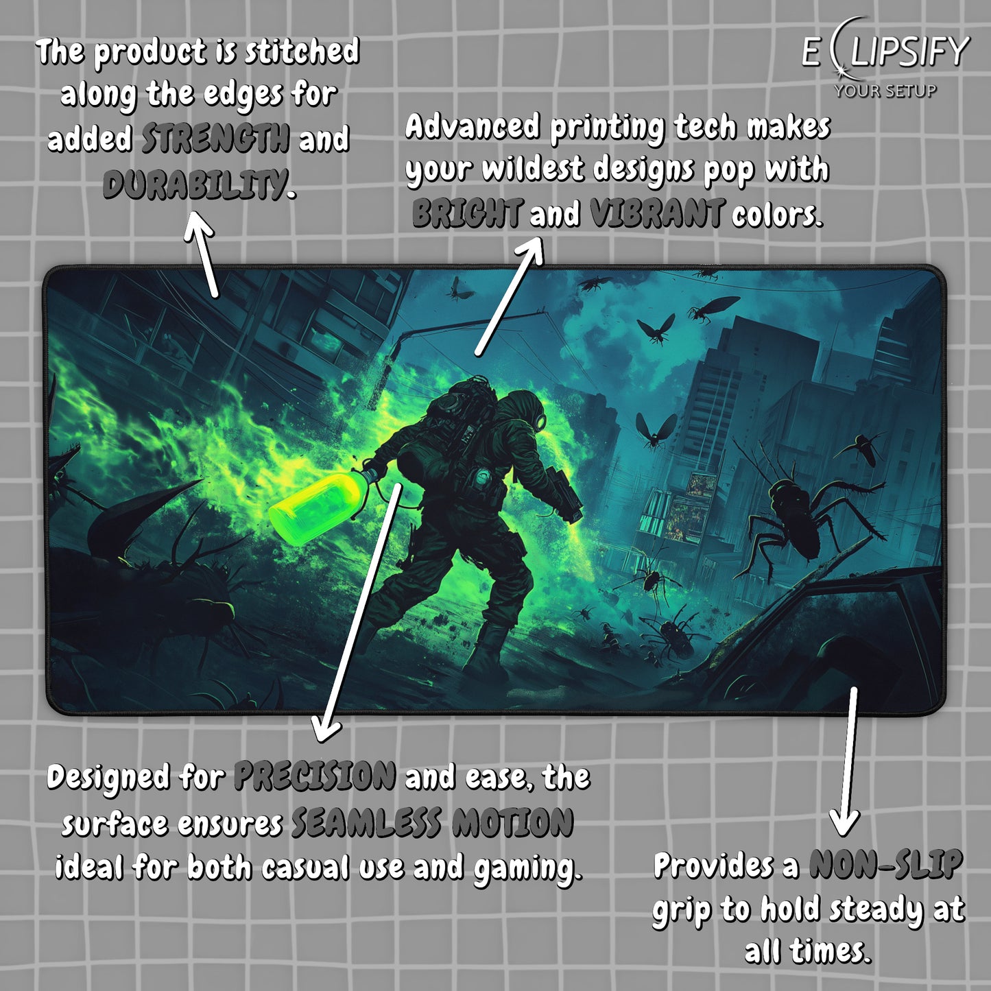 Insect Armageddon: Bug Apocalypse Gaming Mouse Pad