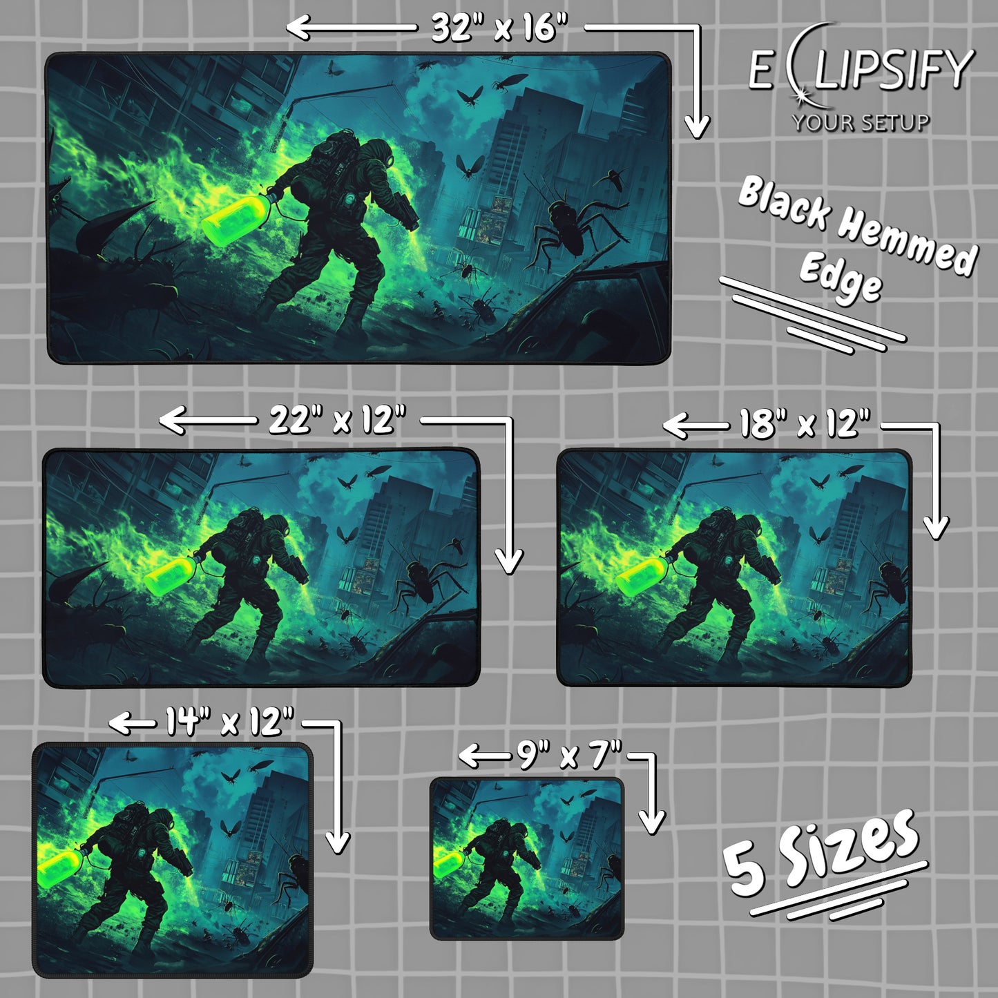 Insect Armageddon: Bug Apocalypse Gaming Mouse Pad