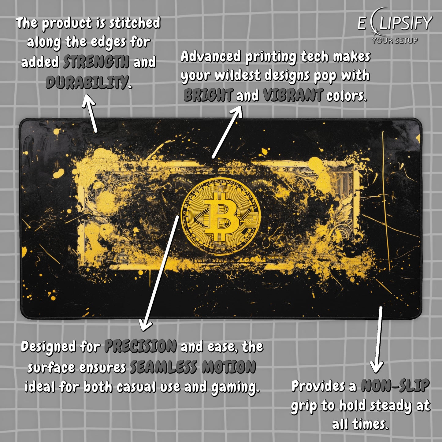 Crypto: Bitcoin Mouse Pad