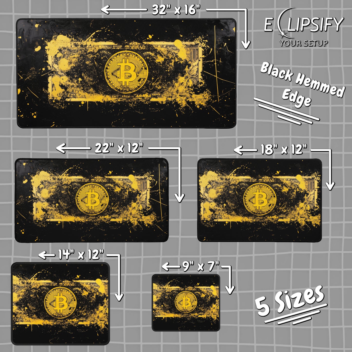 Crypto: Bitcoin Mouse Pad