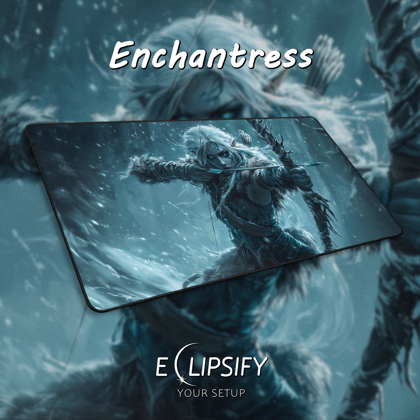 Enchantress: Drow Dark Elf Gaming Mouse Pad