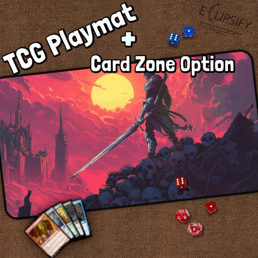 Blade Of The Night: Fantasy Dark Elf TCG Playmat