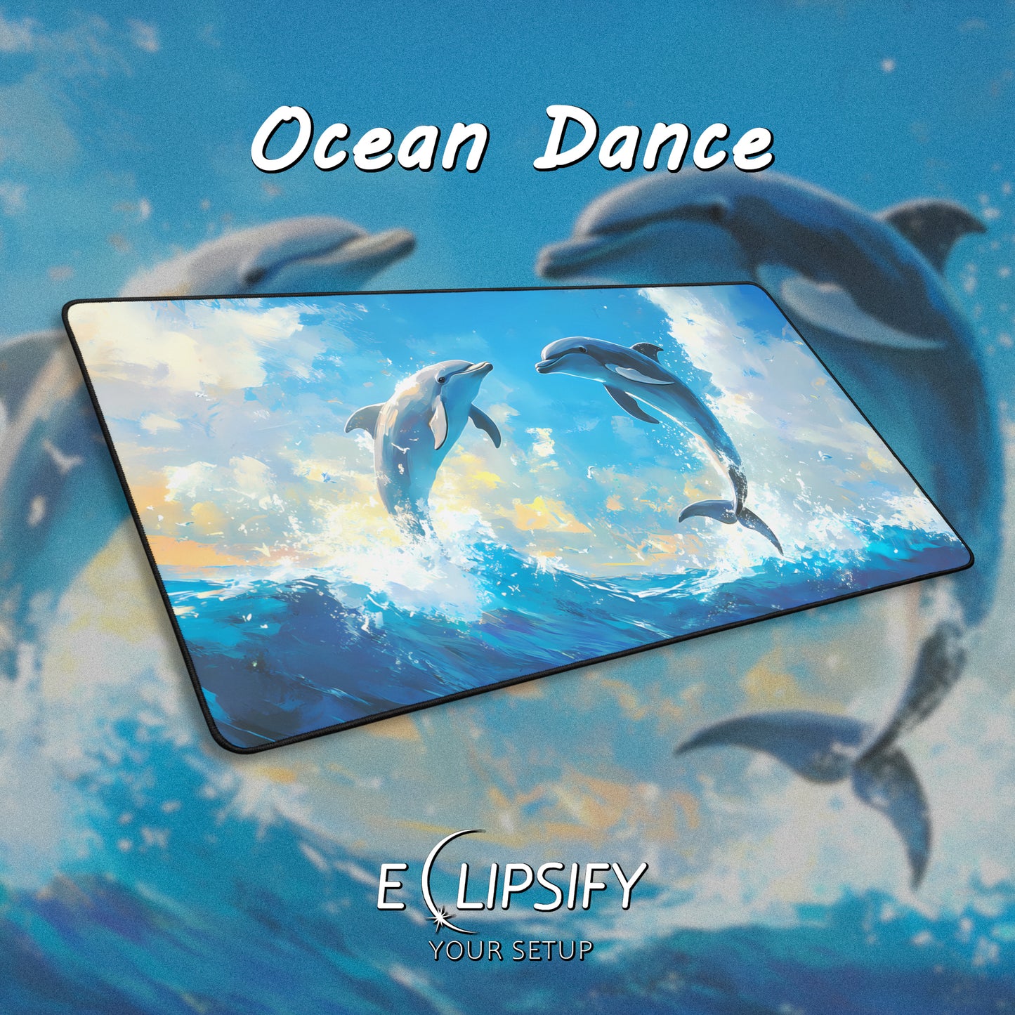 Ocean Dance: Dolphins Mouse Pad