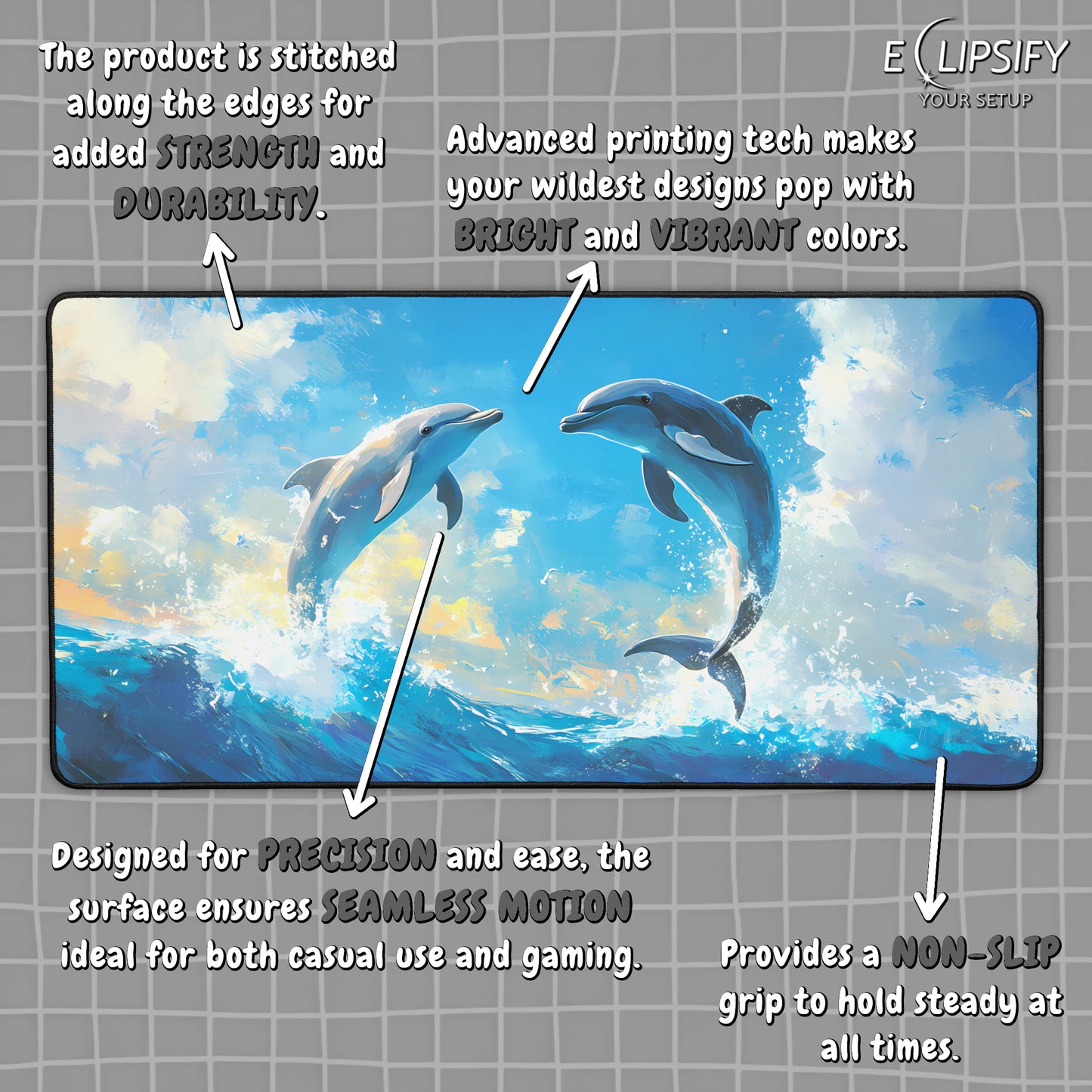 Ocean Dance: Dolphins Mouse Pad