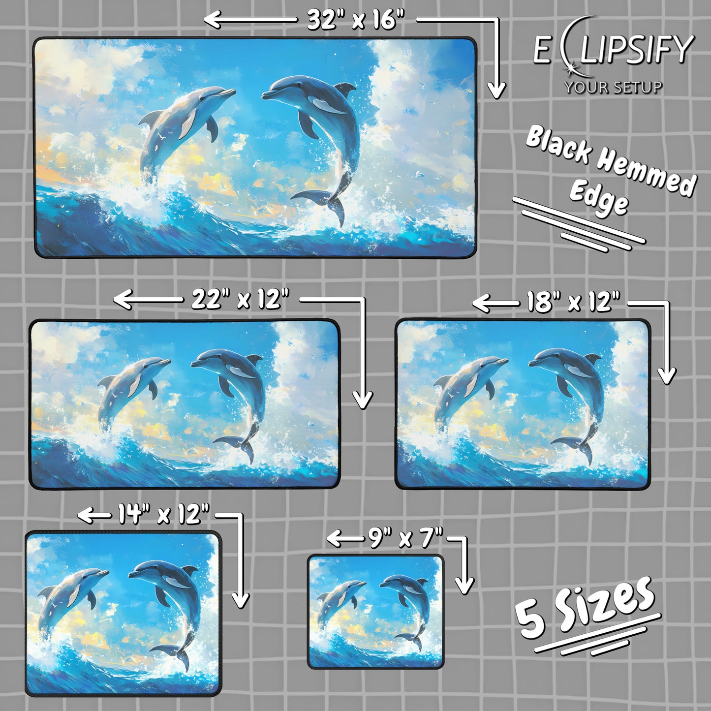Ocean Dance: Dolphins Mouse Pad