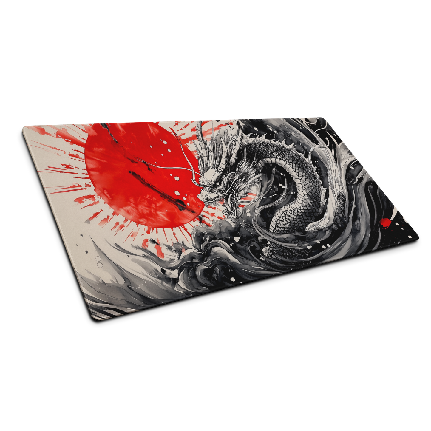 Sunfire Serpent: Dragon Gaming Mouse Pad
