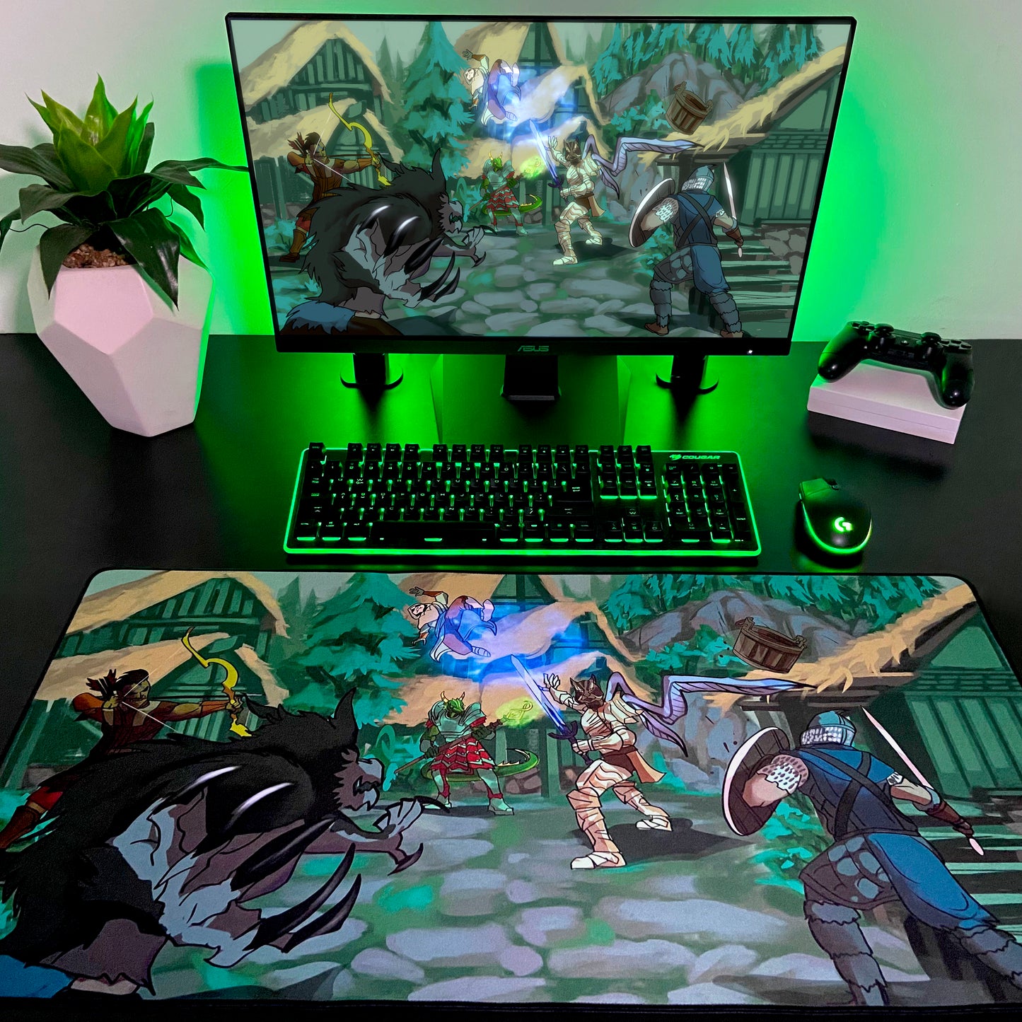 DunderHeads "The Four Hunters" Content Creator Collaboration Gaming Mouse Pad