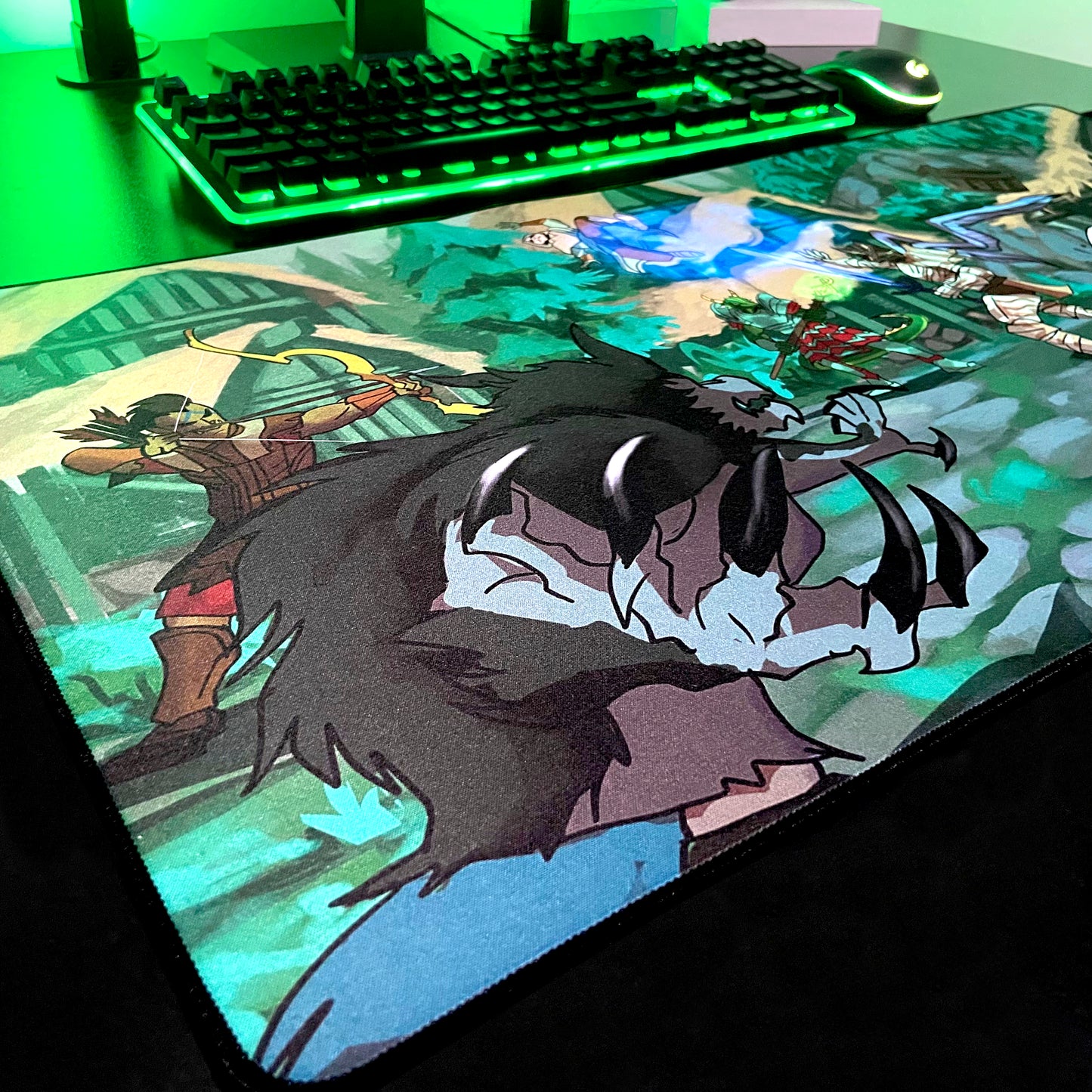 DunderHeads "The Four Hunters" Content Creator Collaboration Gaming Mouse Pad