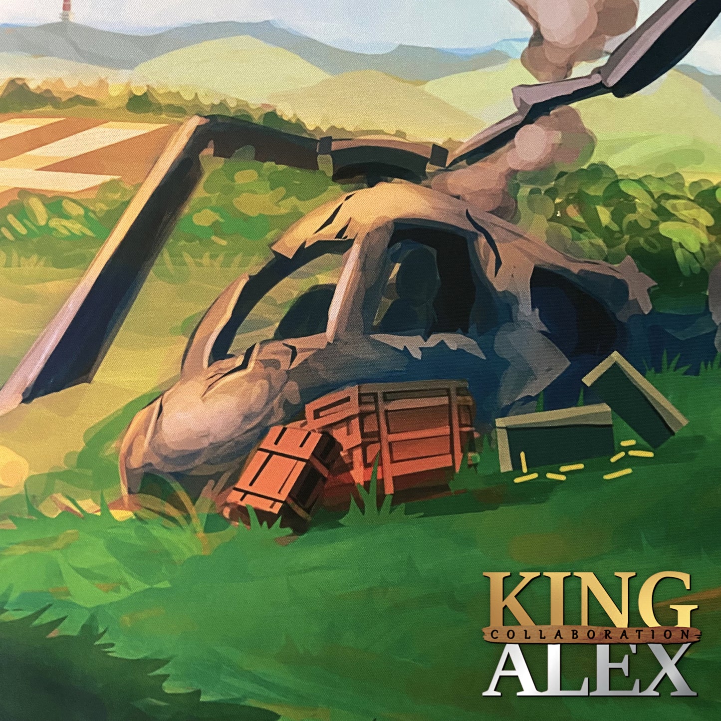 King Alex "Shooting Platform" Content Creator Collaboration Gaming Mouse Pad