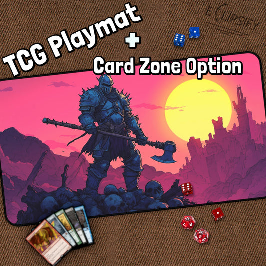 The Executioner: Fantasy Axe Warrior Knight TCG Playmat