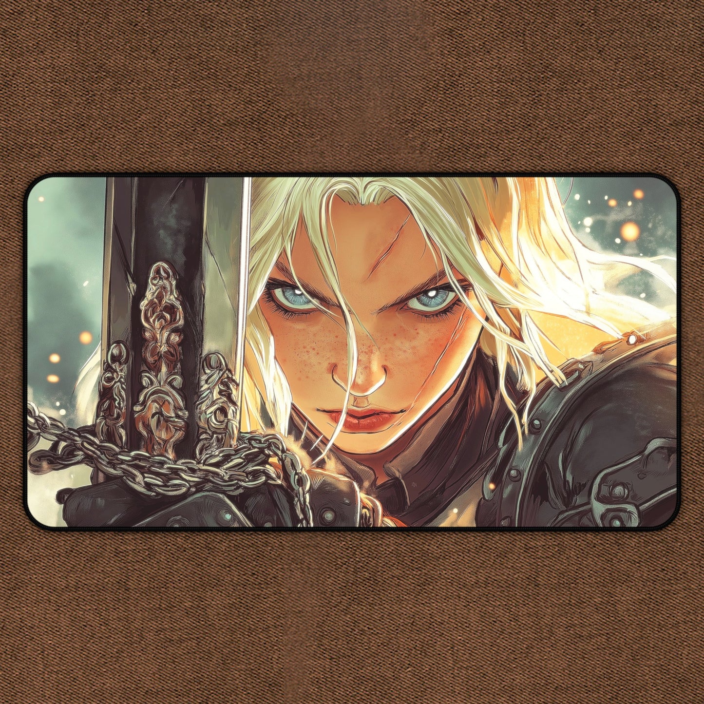 Daughter Of Valor: Fantasy Warrior Girl TCG Playmat