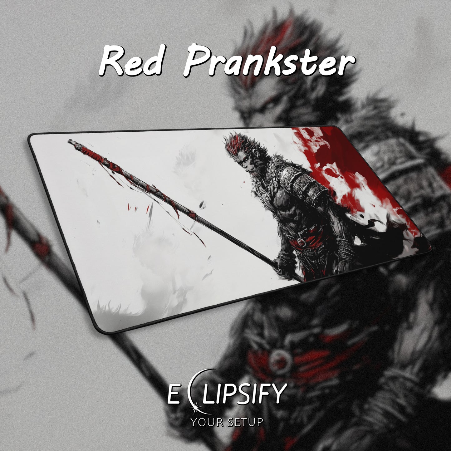 Red Prankster: Sun Wukong Monkey King Mouse Pad