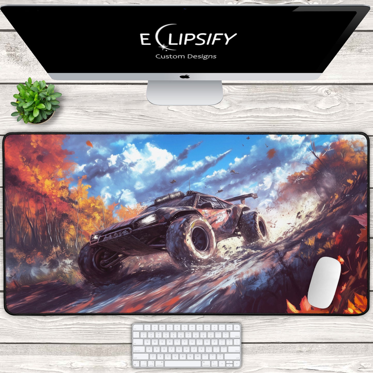 Mudstorm Machine: Offroad Buggy Racing Gaming Mouse Pad
