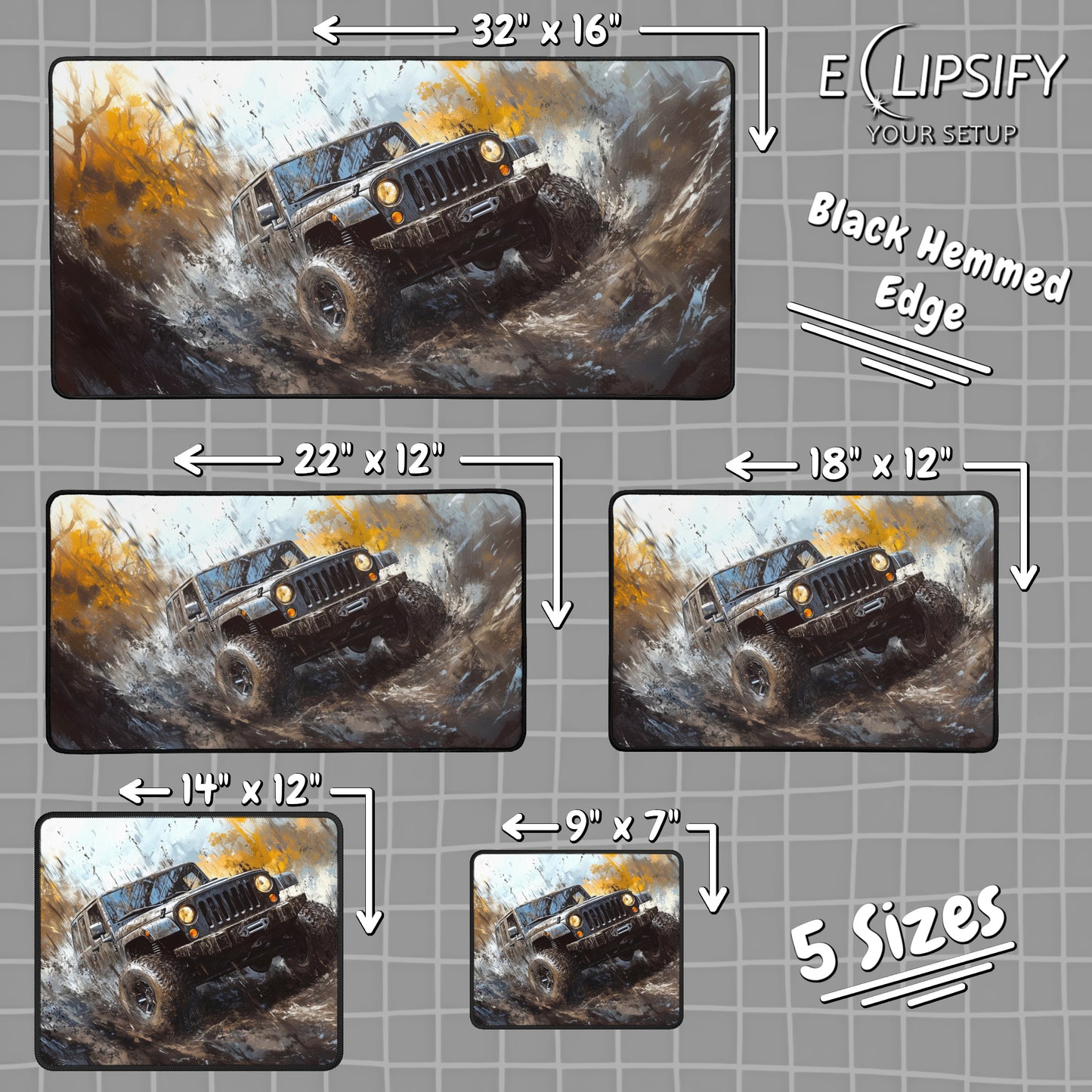 Trail Titan: Offroad Suv Gaming Mouse Pad