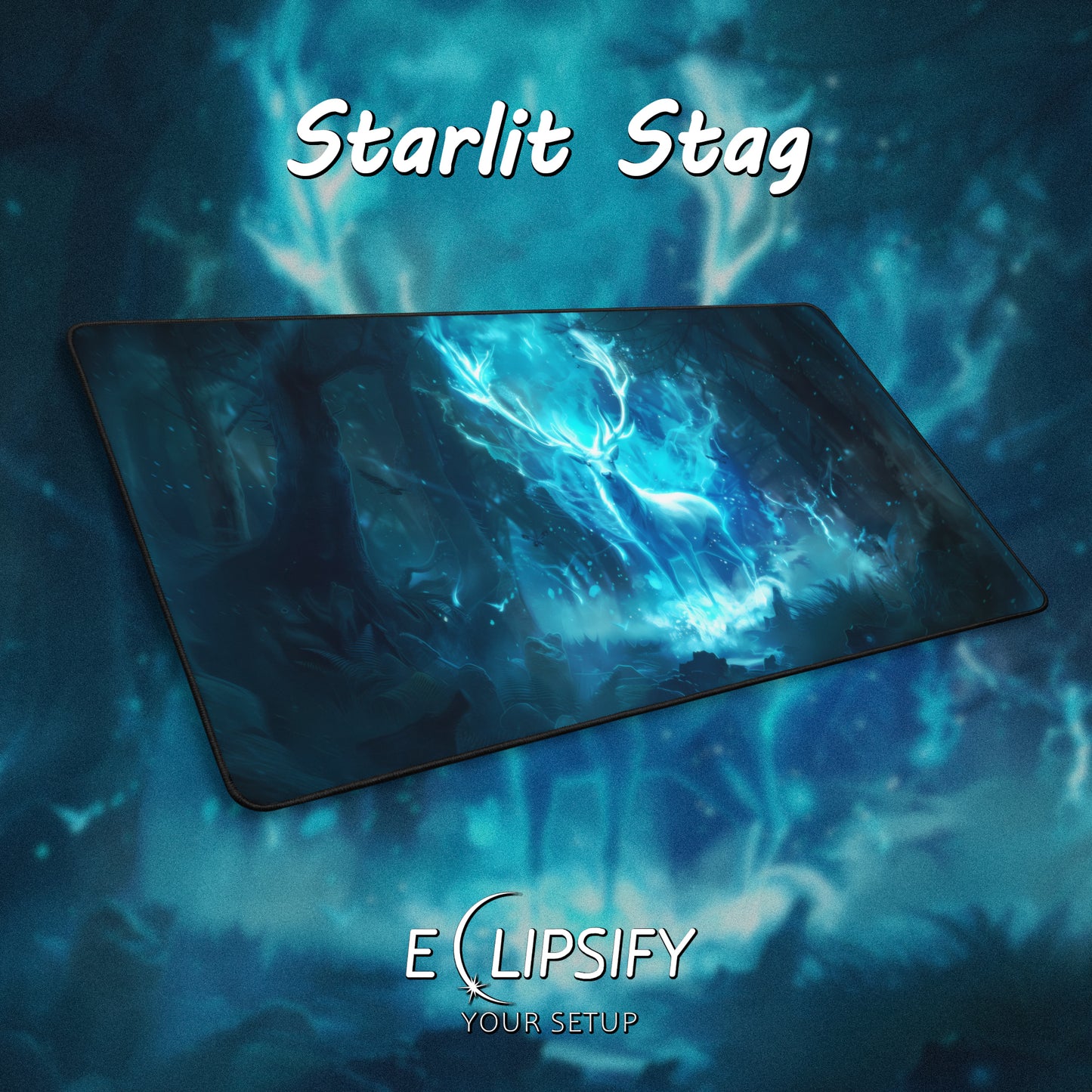 Starlit Stag: Patronus Gaming Mouse Pad