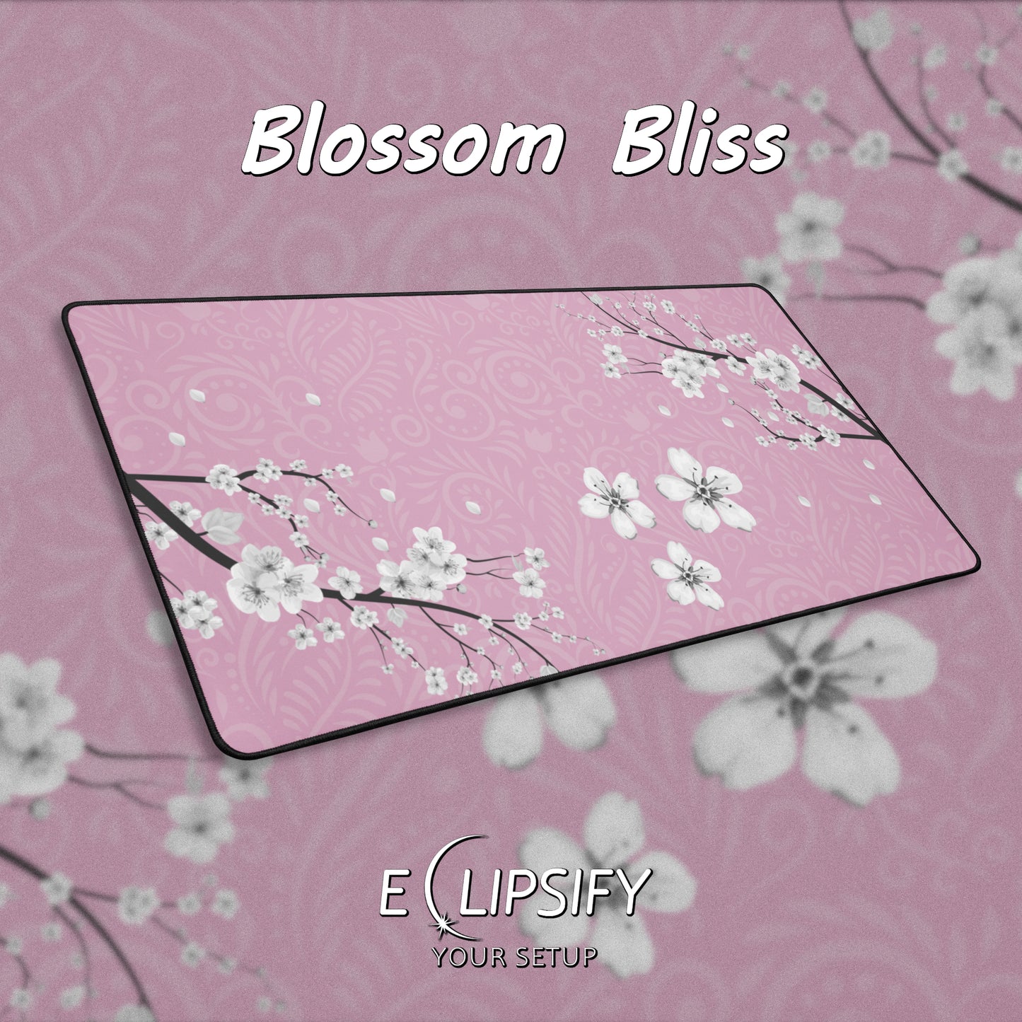 Blossom Bliss: Cherry Blossom Pink Mouse Pad