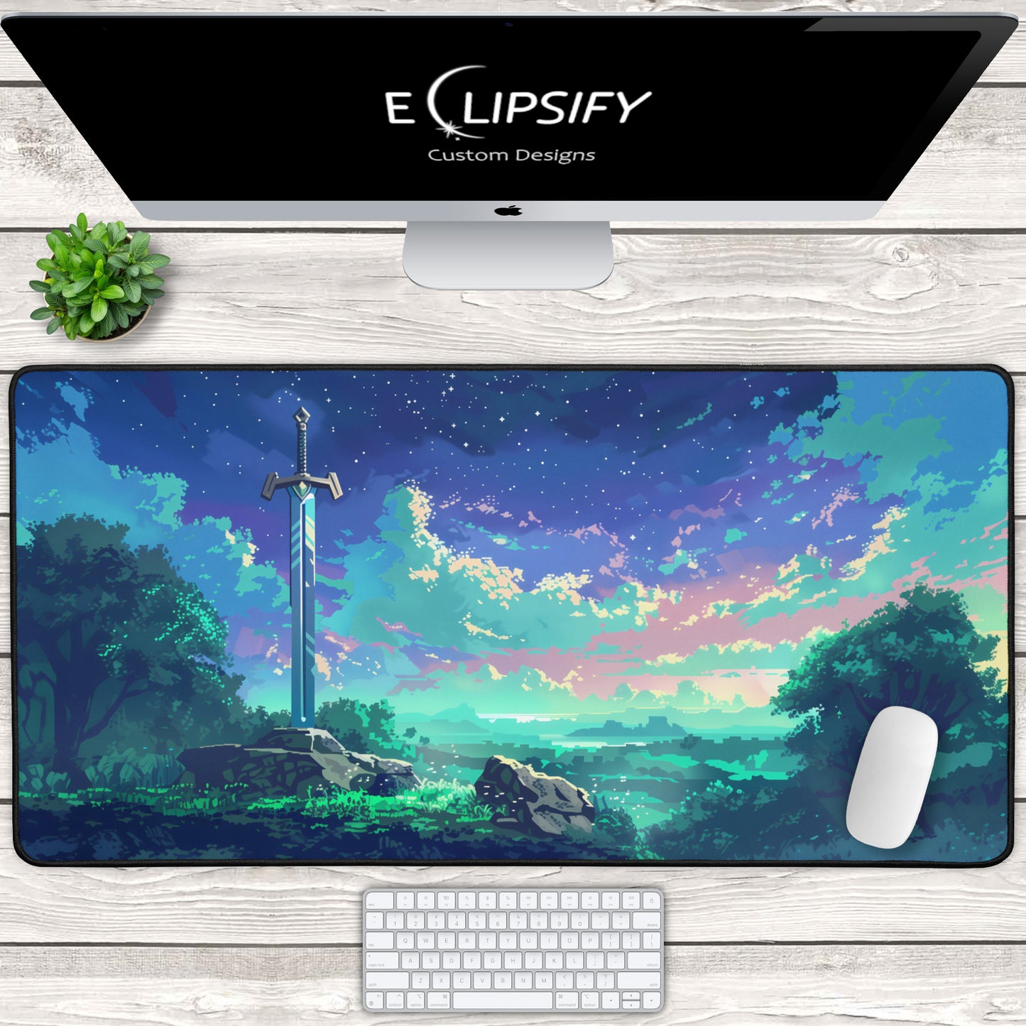 Excalibur: Mythical Sword Gaming Mouse Pad