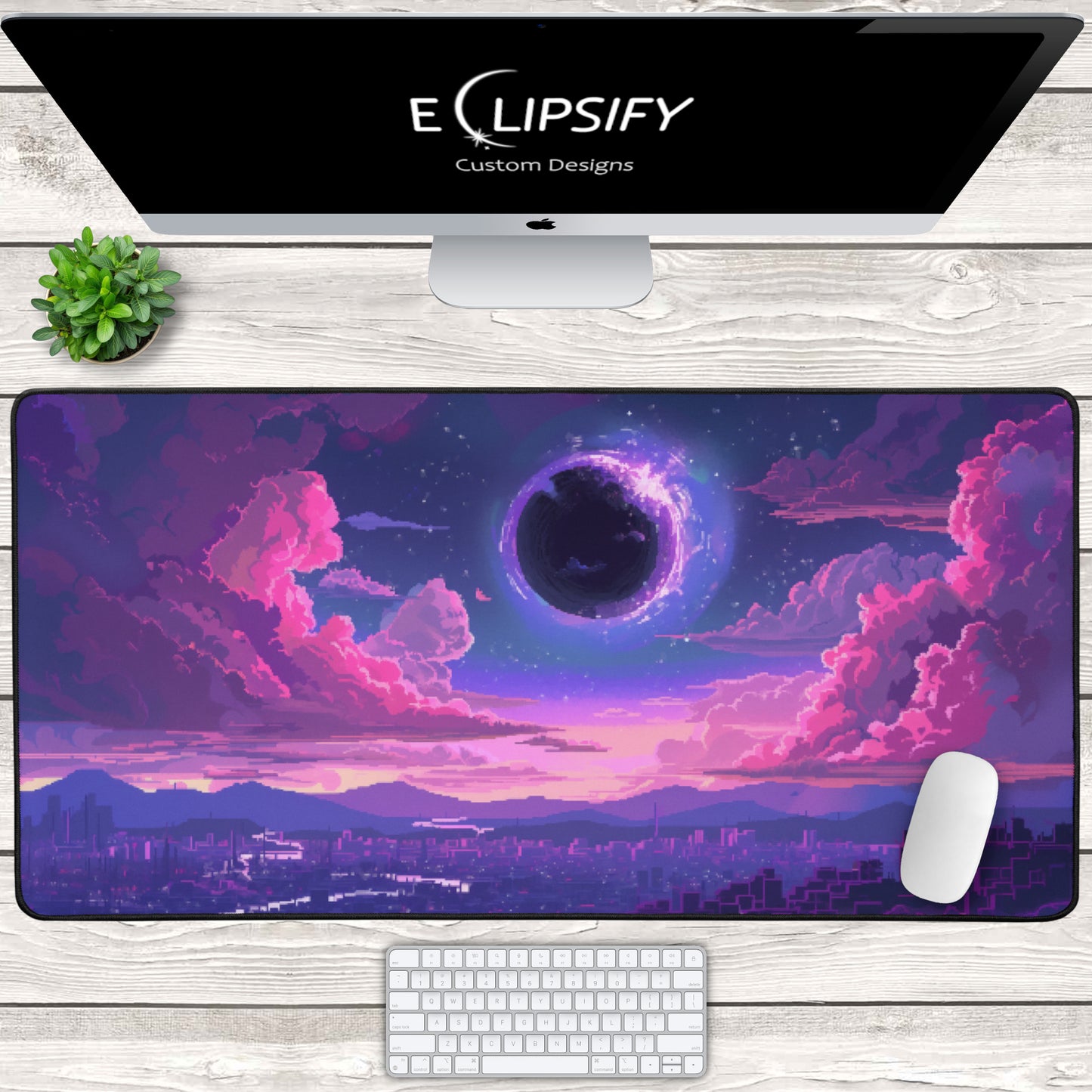 Byte of the Black Hole: Pixel Art Mouse Pad
