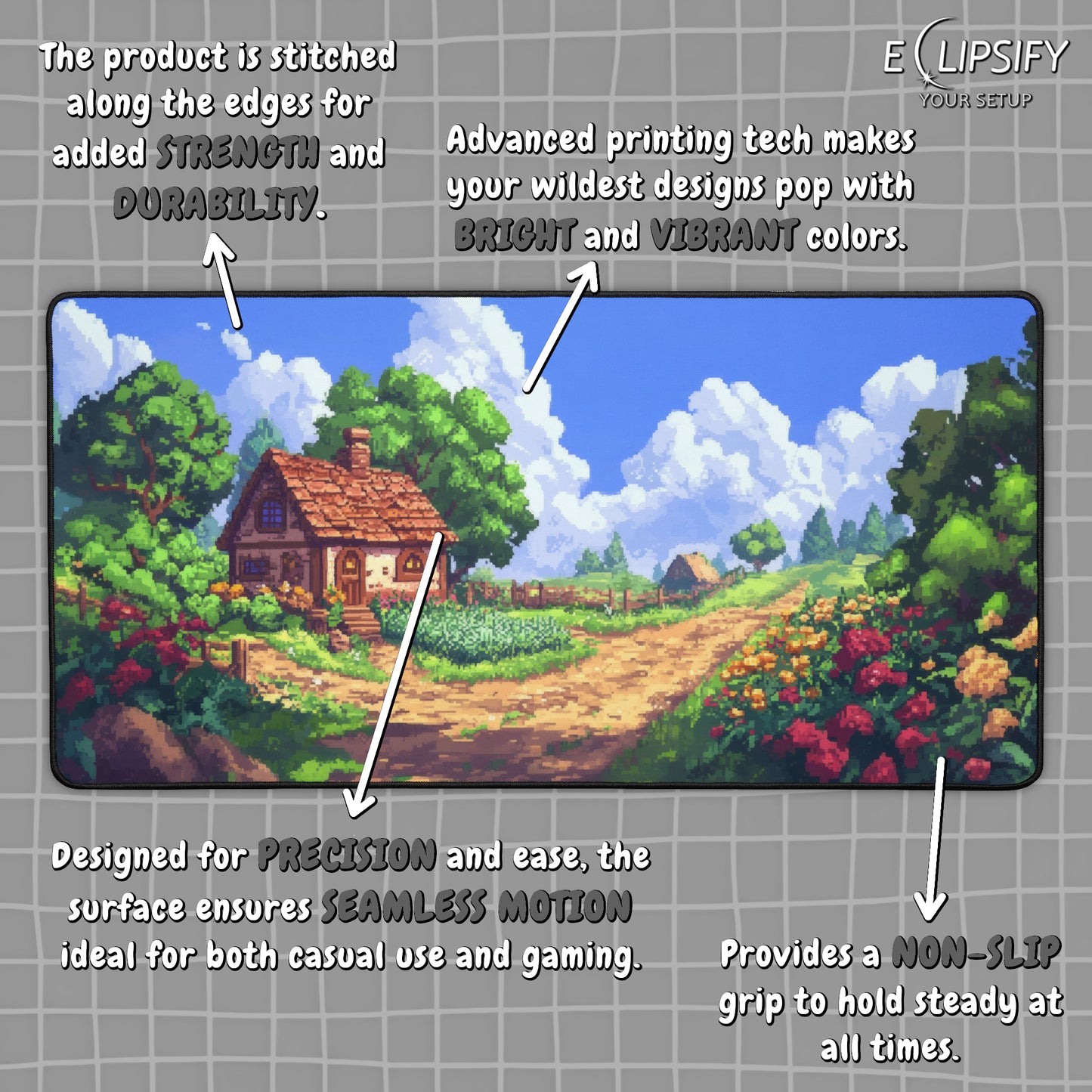 Pixel Farm: Star Valley Gaming Mouse Pad
