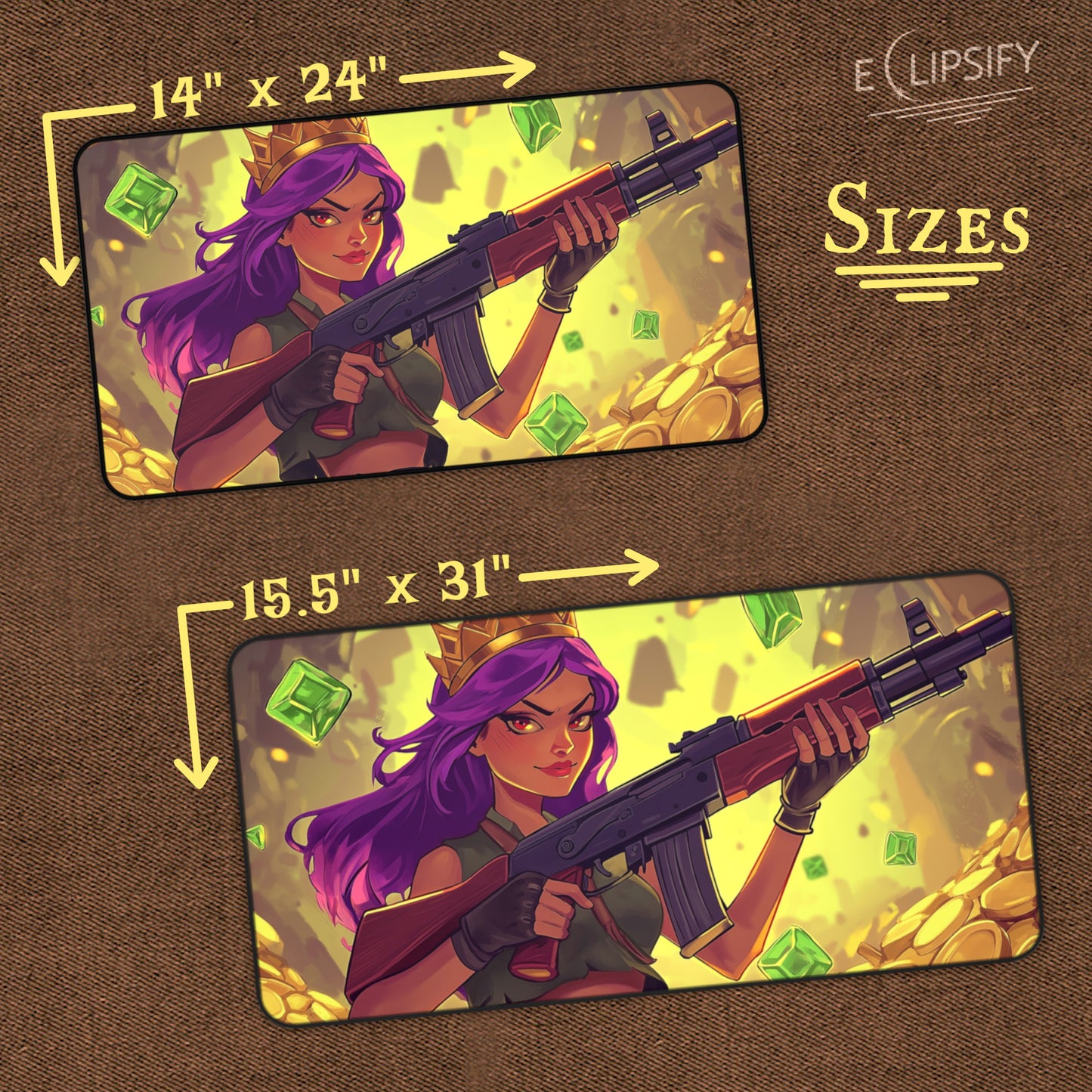 Queen Of Gold: Treasure Queen TCG Playmat