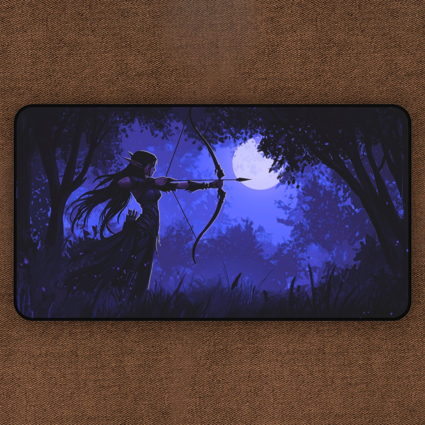 Lunar Archer: Elf TCG Playmat