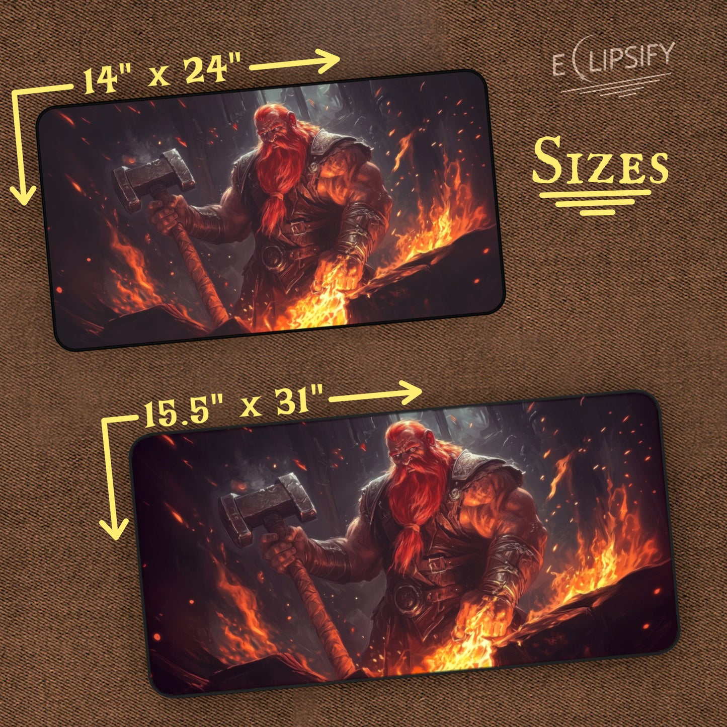 Anvil Master of the Deep Halls: Dwarf TCG Playmat