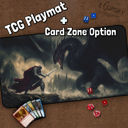 Drake Slayer: Knight vs Dragon TCG Playmat