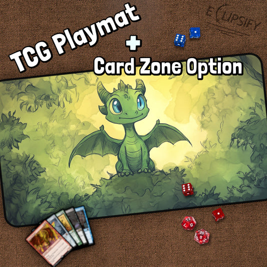The Green Inferno: Cute Dragon TCG Playmat