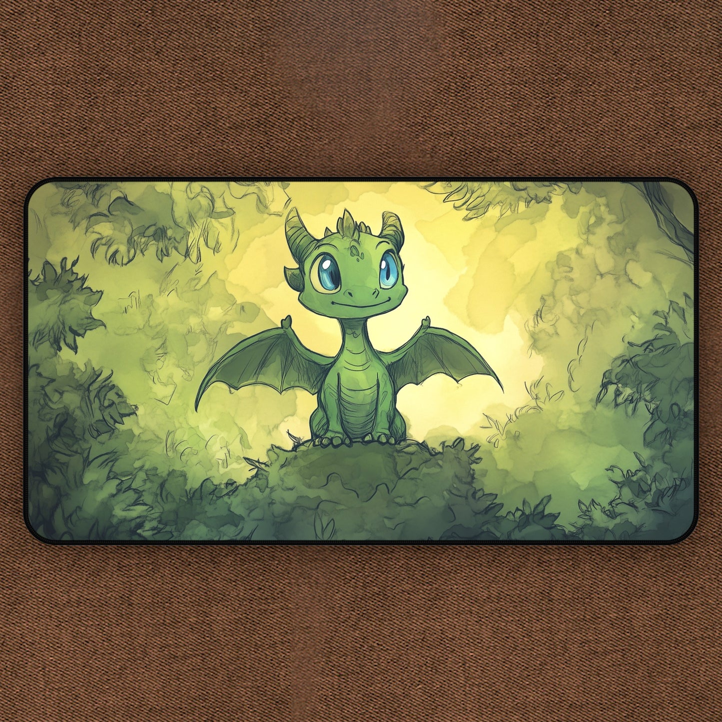 The Green Inferno: Cute Dragon TCG Playmat