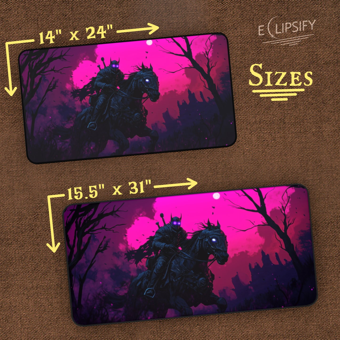 Deathless Charger: Undead Knight TCG Playmat