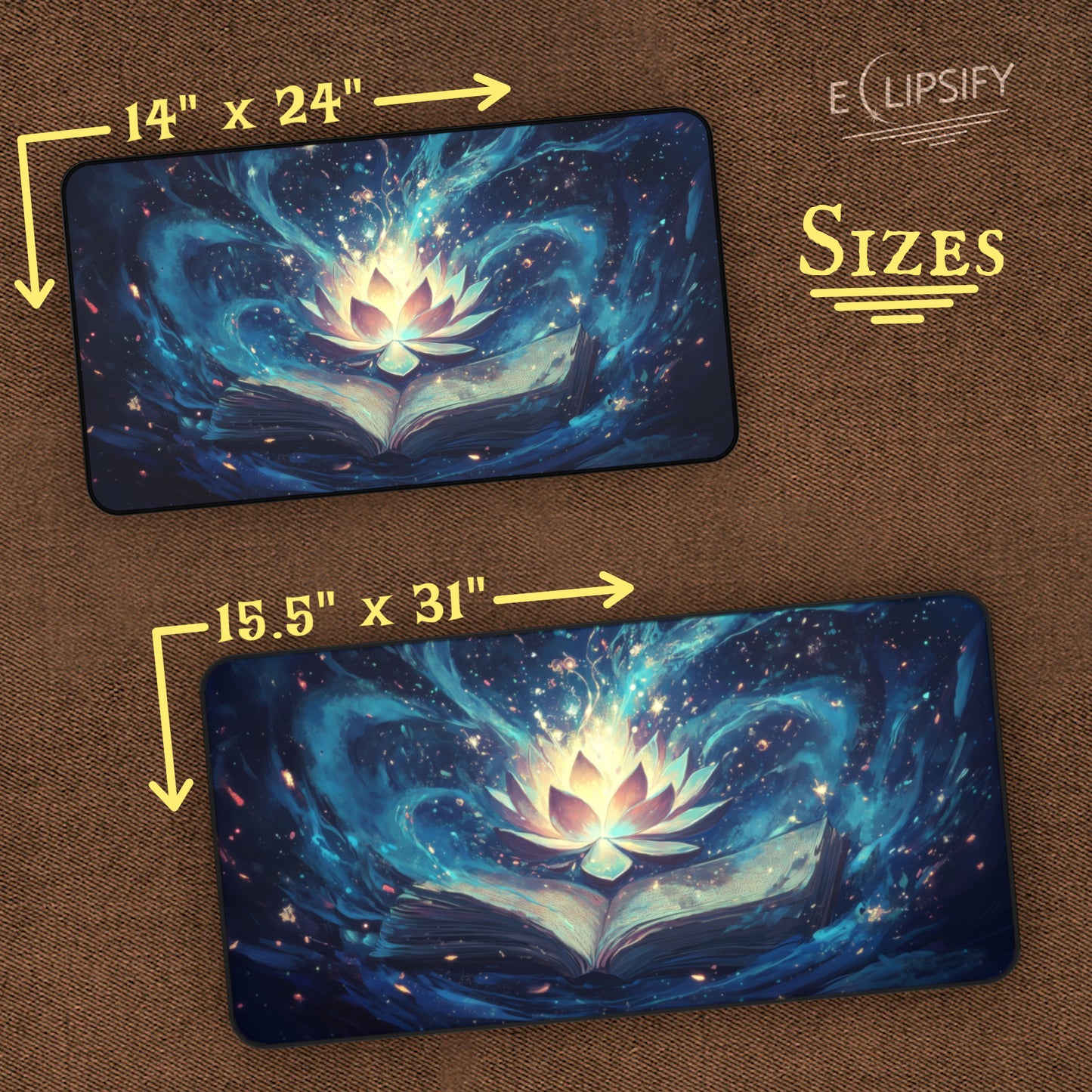 The Enchanted Lotus Tome: TCG Playmat