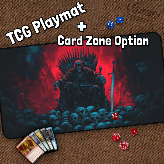 Throne of Skulls: Skeleton King TCG Playmat