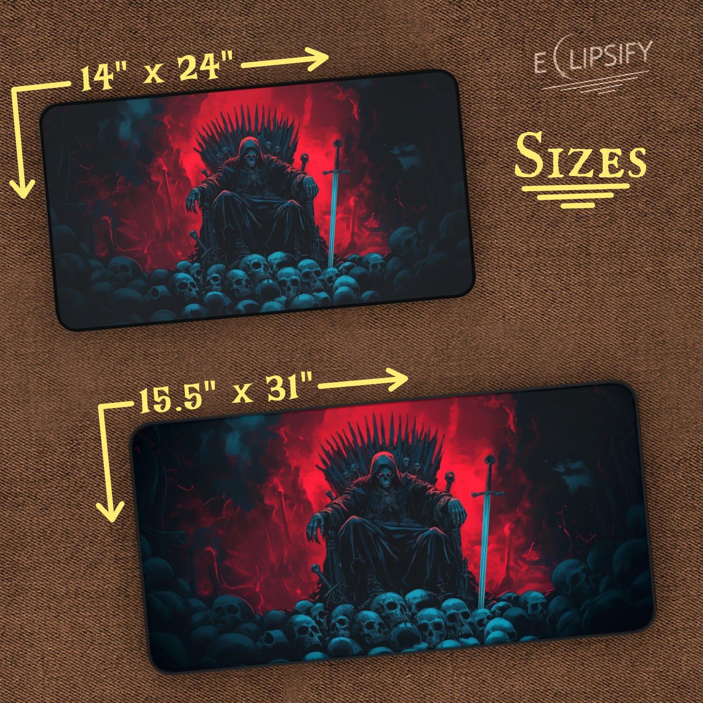 Throne of Skulls: Skeleton King TCG Playmat