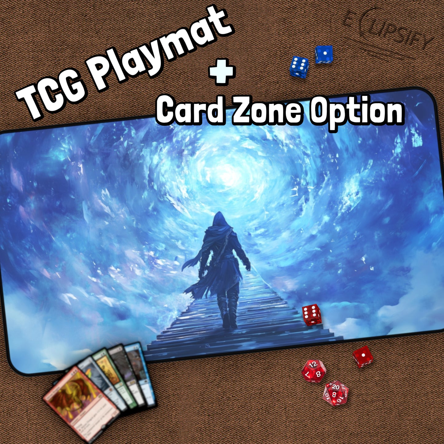 Stairway of the Silent Blade: Assassin TCG Playmat