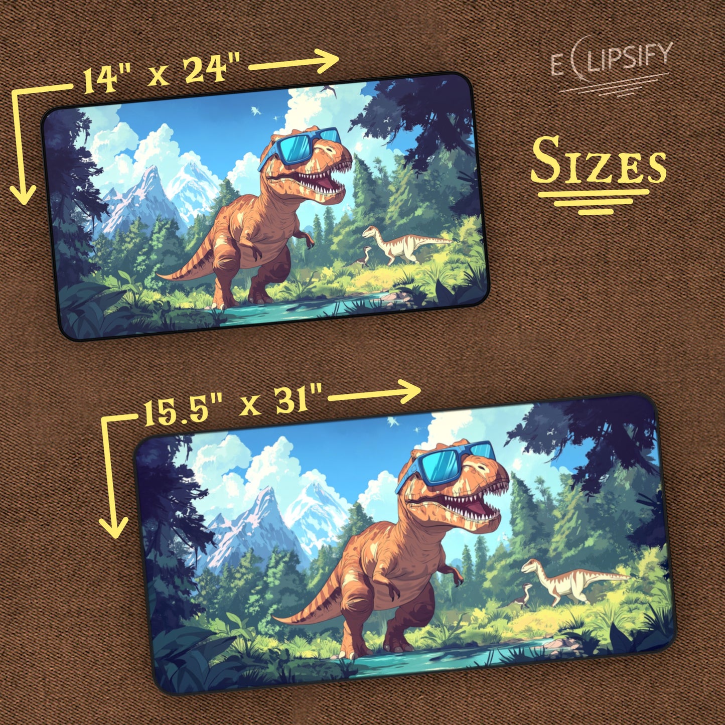 Chill Rex: T-Rex Sunglasses TCG Playmat