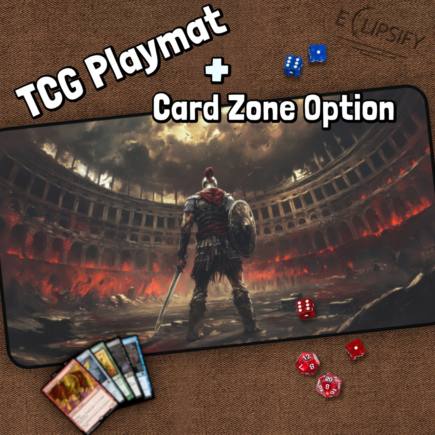 Unbroken Gladiator: TCG Playmat