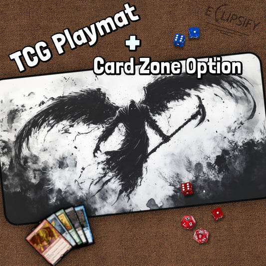 Death’s Embrace: The Grim Reaper TCG Playmat