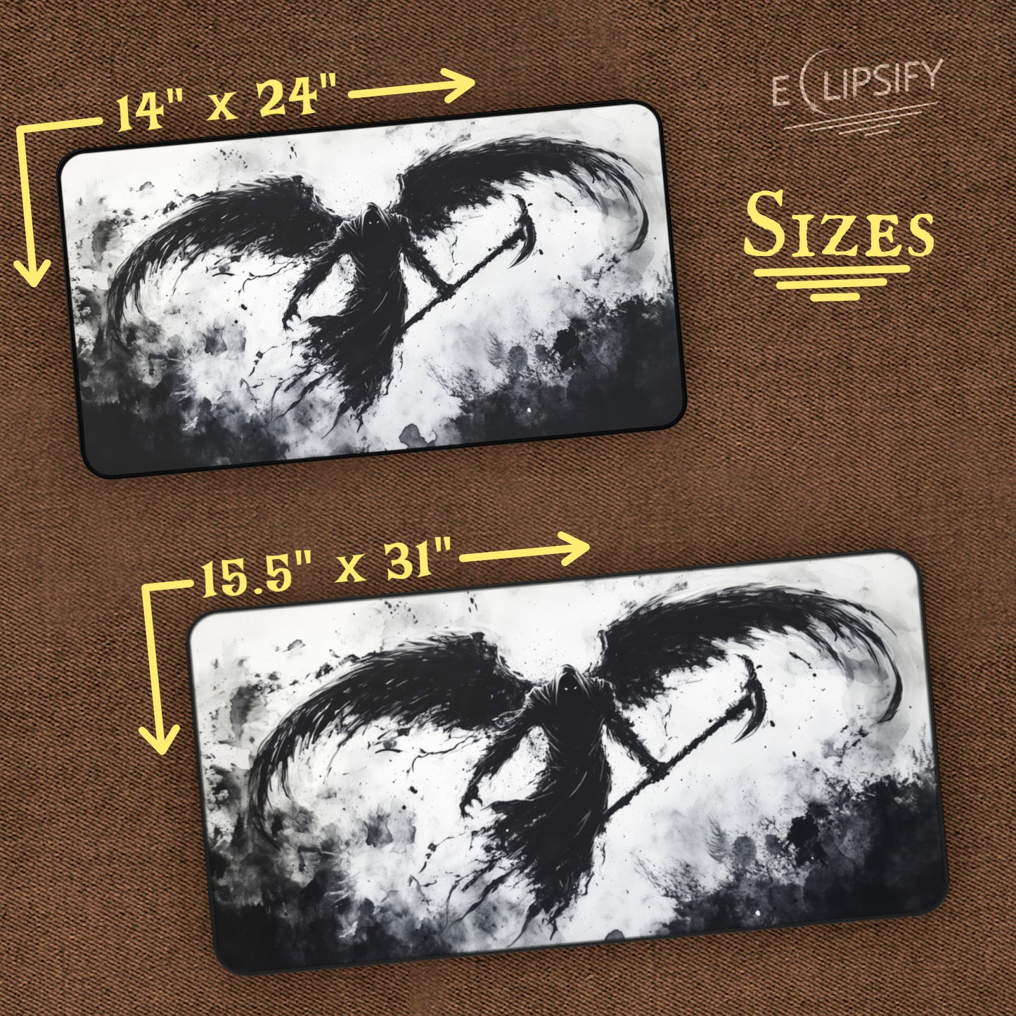 Death’s Embrace: The Grim Reaper TCG Playmat